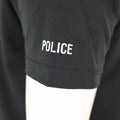 Genuine British police t-shirt black breathable functional front zip guard shirt
