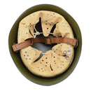 vintage military metal helmet with leather chin strap