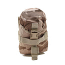 Genuine Czech Army desert camo molle pouch with buckle closure, durable and compatible with modular load-carrying systems.