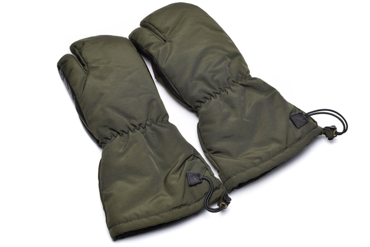 Genuine Danish army trigger finger mittens Syna-Tex gloves OD NEW