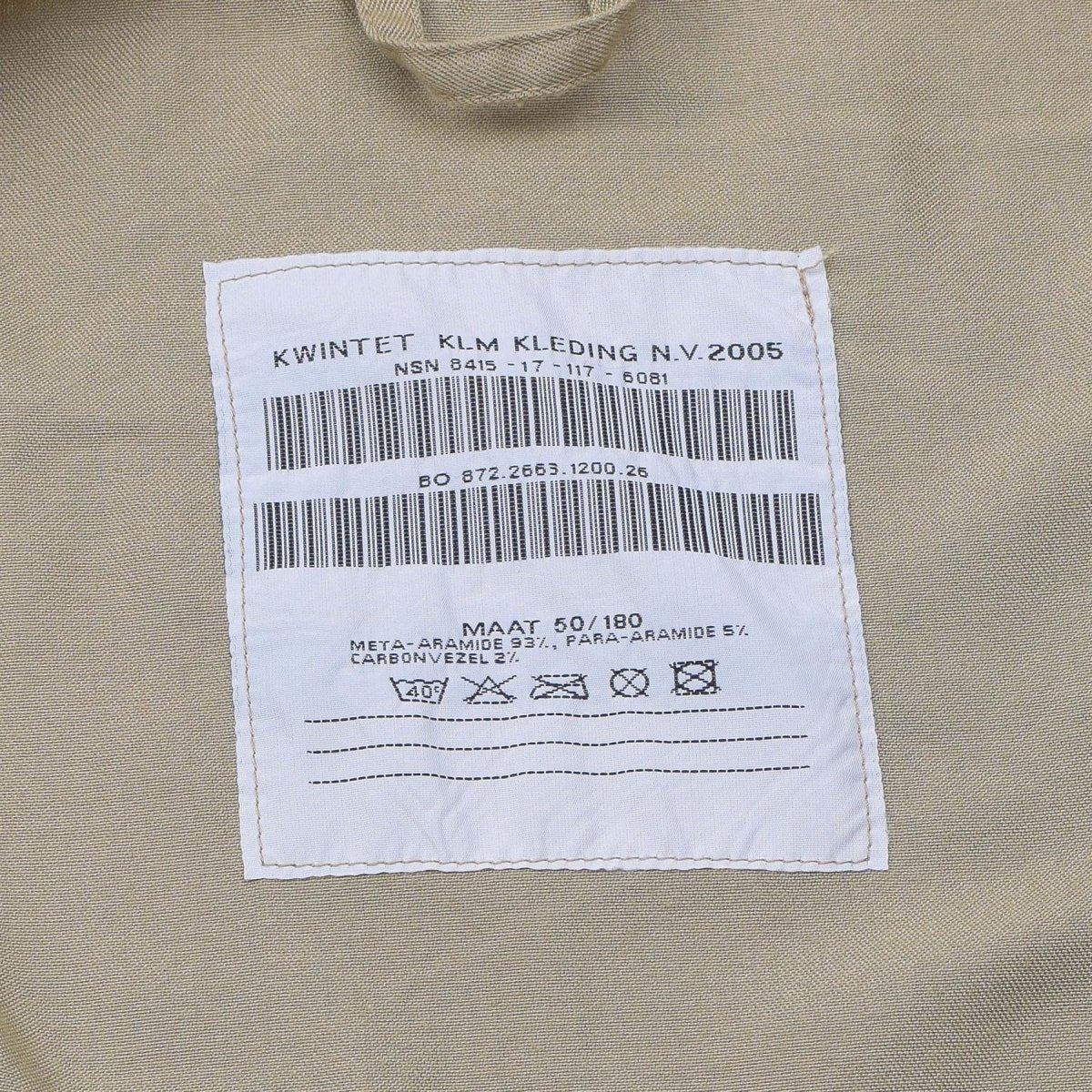 Genuine Dutch army coverall flame-resistant aramid jumpsuit military surplus