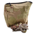 Genuine Dutch Army Gas mask bag Military Surplus Desert camo Shoulder pouch NEW