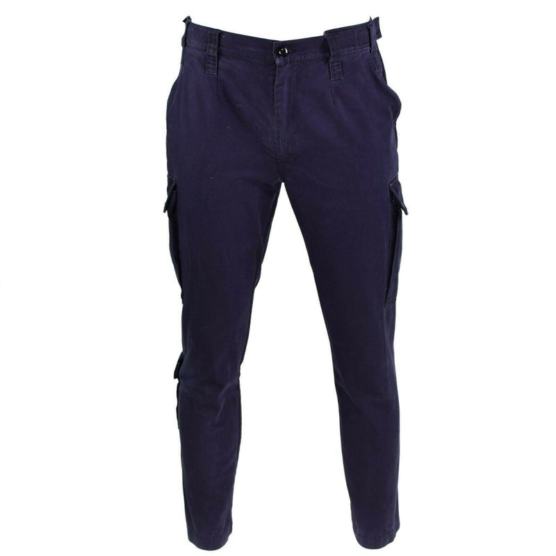 Genuine Dutch army pants combat military tactical mission trousers blue