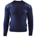 Genuine Dutch army pullover Blue Jumper Military Sweater Round Neck Officer