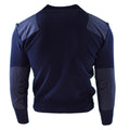 Genuine Dutch army pullover Blue Jumper Military Sweater Round Neck Officer