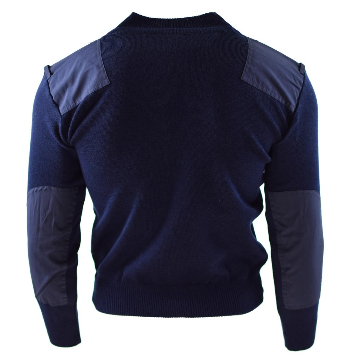 Genuine Dutch army pullover Blue Jumper Military Sweater Round Neck Officer