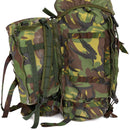 tactical backpack 60 liters with extra pouches dmp woodland camouflage