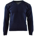 Genuine Dutch army Sweater Blue Jumper Military pullover Round Neck Officer