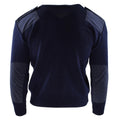 Genuine Dutch army Sweater Blue Jumper Military pullover Round Neck Officer