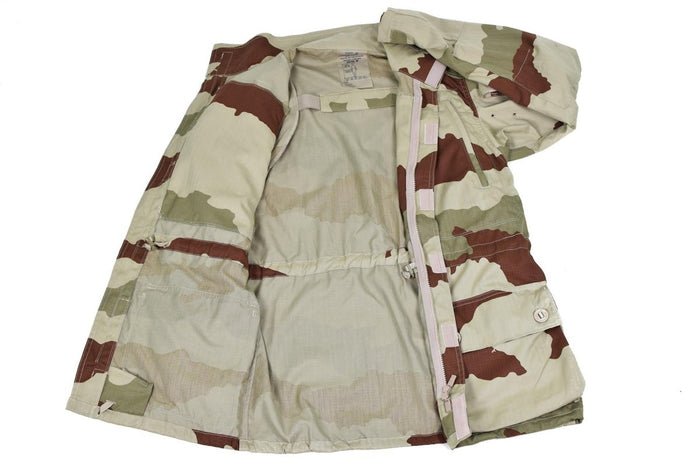 Genuine French army parka Feline T4 S2 combat jacket Desert camo military NEW - GoMilitar