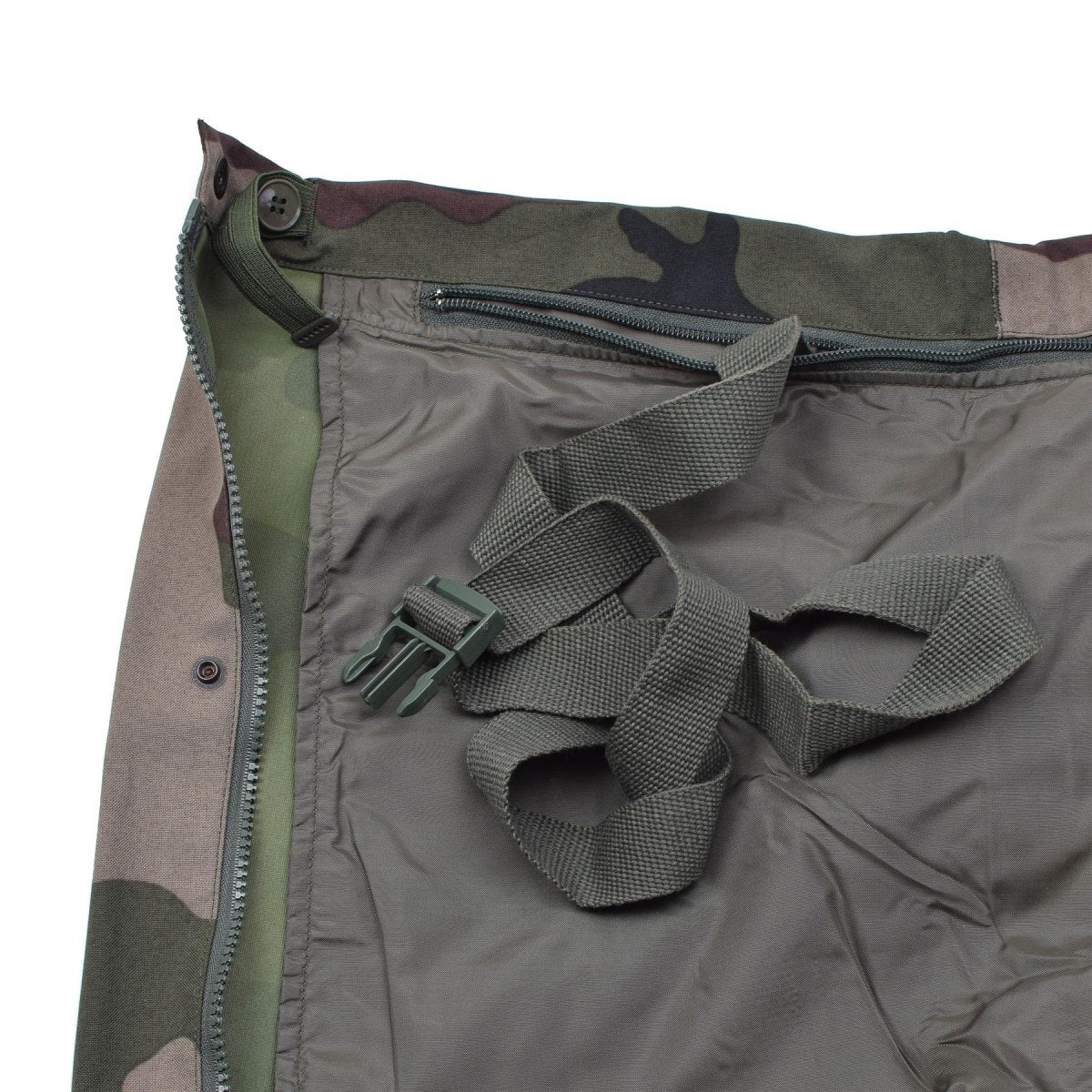 Genuine French army rain pants waterproof trilaminate overall with braces NEW