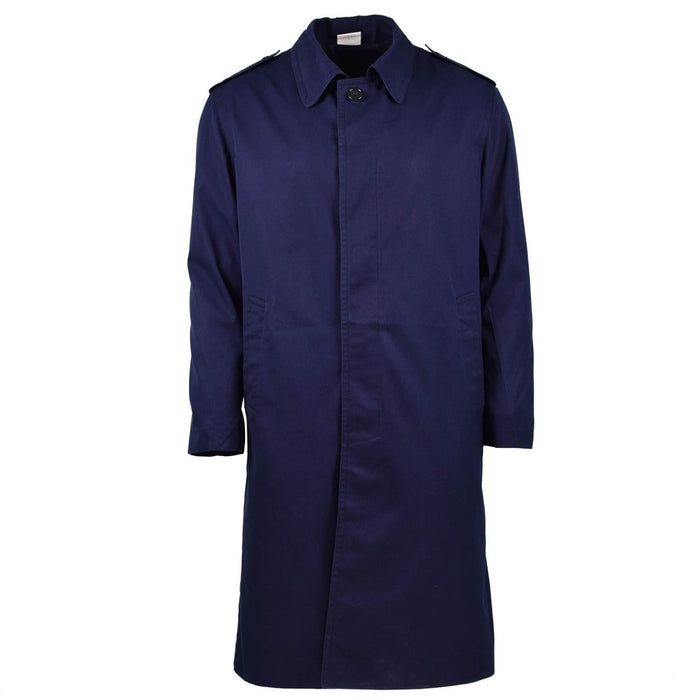 Genuine French Military Rain Coat Army Air Force Trench coat Blue Waterproof - GoMilitar