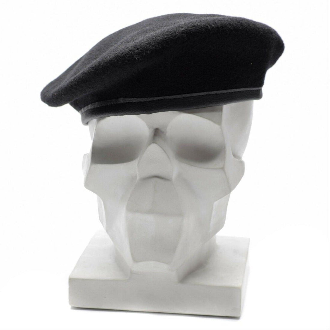 Genuine German army Black beret hat Military command cap wool quality New