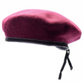 Genuine German army burgundy wine beret Military command cap wool quality New
