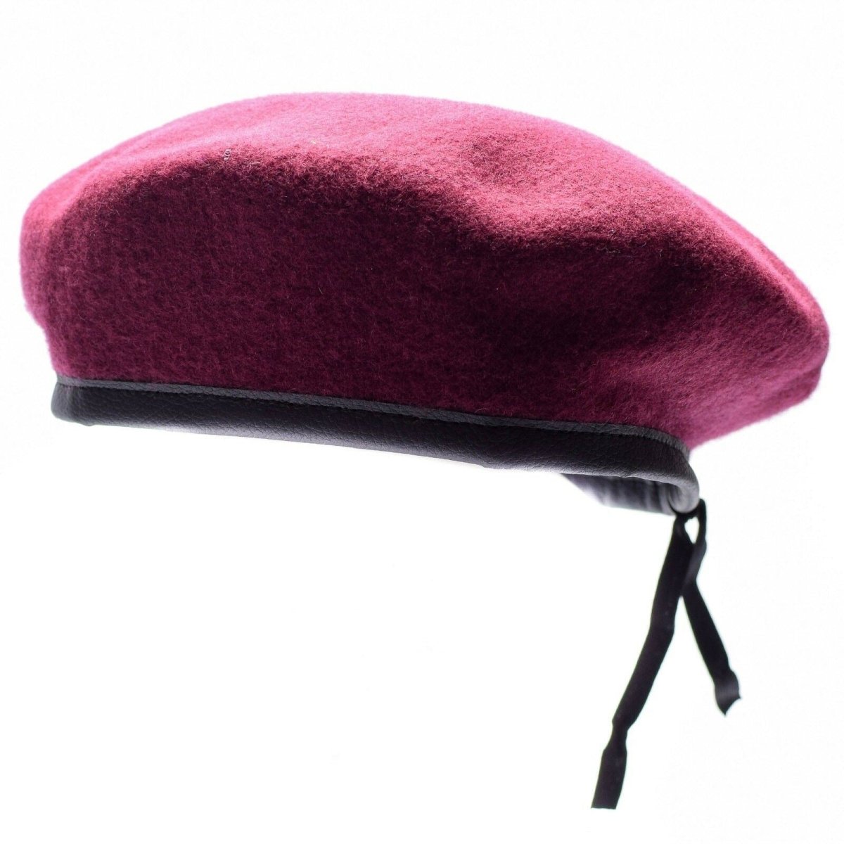 Genuine German army burgundy wine beret Military command cap wool quality New