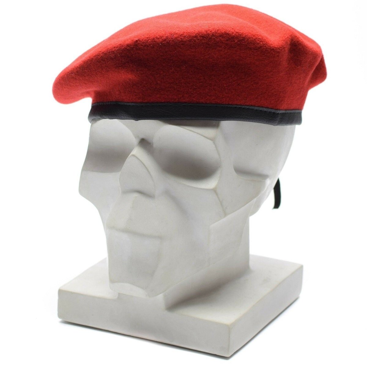Genuine German army coral red beret Military hat command cap wool quality New