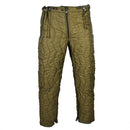 Genuine German army quilted pants liner trousers inner warmer thermal winter OD - GoMilitar