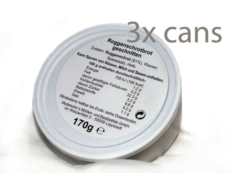 Genuine German army survival food pack Outdoor Bread 170g NATO MRE can bread tin