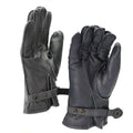 Genuine German Police leather gloves patrol grey lined wool 100% winter warm NEW