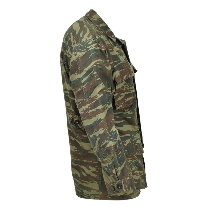 Genuine Greek military jacket durable field tactical combat dark lizard camo