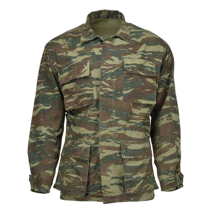 Genuine Greek military jacket durable field tactical combat dark lizard camo - GoMilitar