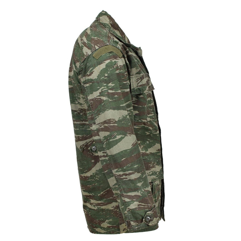Genuine Greek military jacket lizard camo durable ripstop field tactical combat