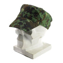 Genuine Guinea Bissau army cap in digital jungle camouflage with adjustable strap and brim for sun protection.