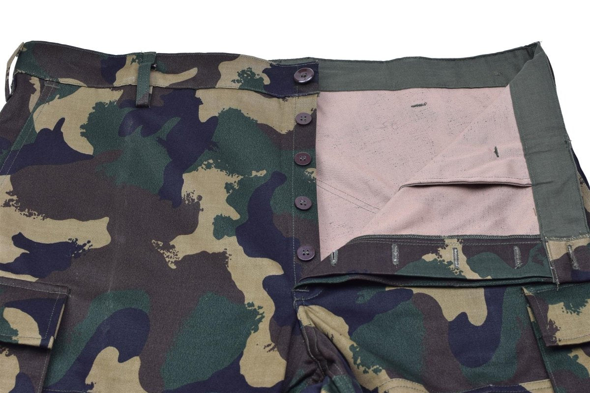 Genuine Hungarian Military field troops pants M1990 woodland camo reinforced NEW