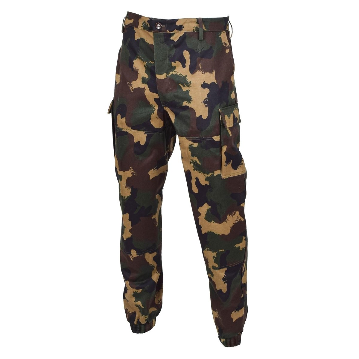 Genuine Hungarian Military field troops pants M1990 woodland camo reinforced NEW