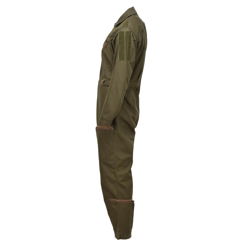 Genuine Italian aircrew flight coverall military suit mechanic olive jumpsuit - GoMilitar