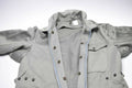 Genuine Italian army coverall suit military grey overall jumpsuit zip-front NEW