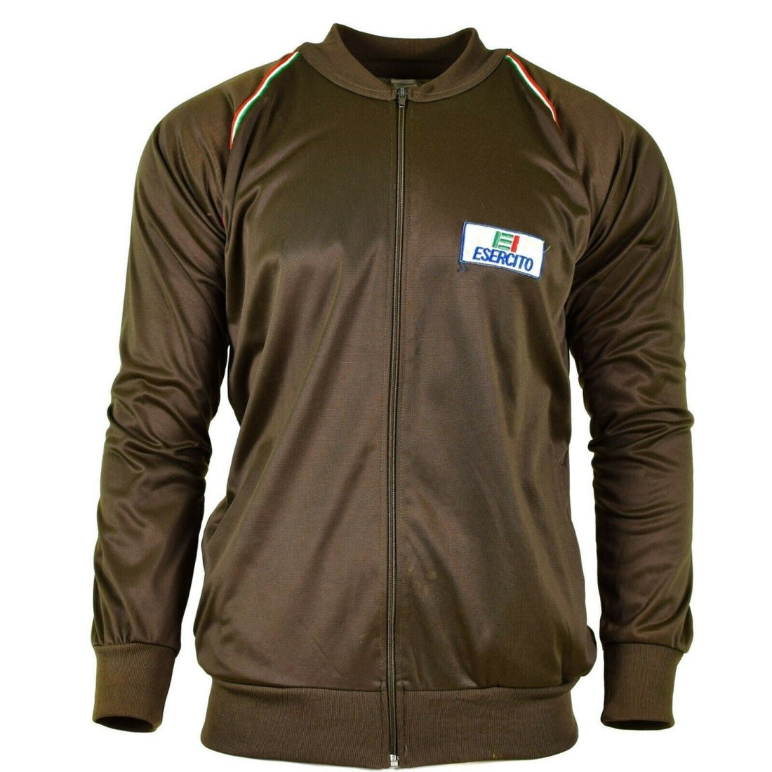 Genuine Italian Army Training Tracksuit Top Jacket Military Sports Vintage