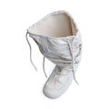 Genuine Italian Military snow boots warming heat retention upper laces white NEW