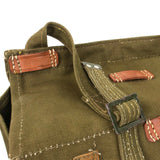 Genuine Romanian army bread bag military surplus Olive canvas haversack surplus