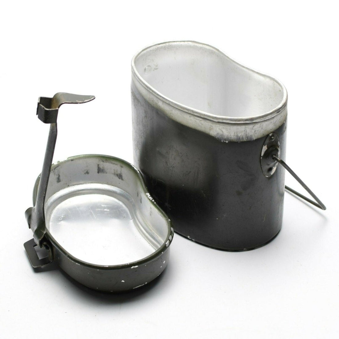 Genuine Romanian Army mess kit. Aluminium military bowler pot