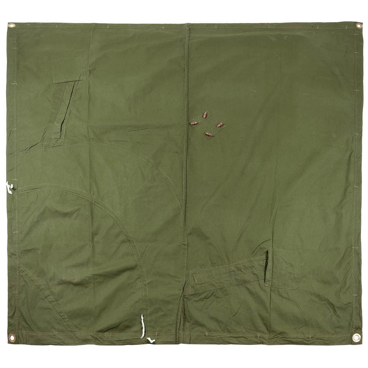 Genuine Romanian Army Shelter waterproof tarpaulin tent Olive Poncho 180x180cm