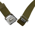 Genuine Spanish army belt vintage canvas metal buckle formal belt military issue