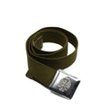 Genuine Spanish army belt vintage canvas metal buckle formal belt military issue