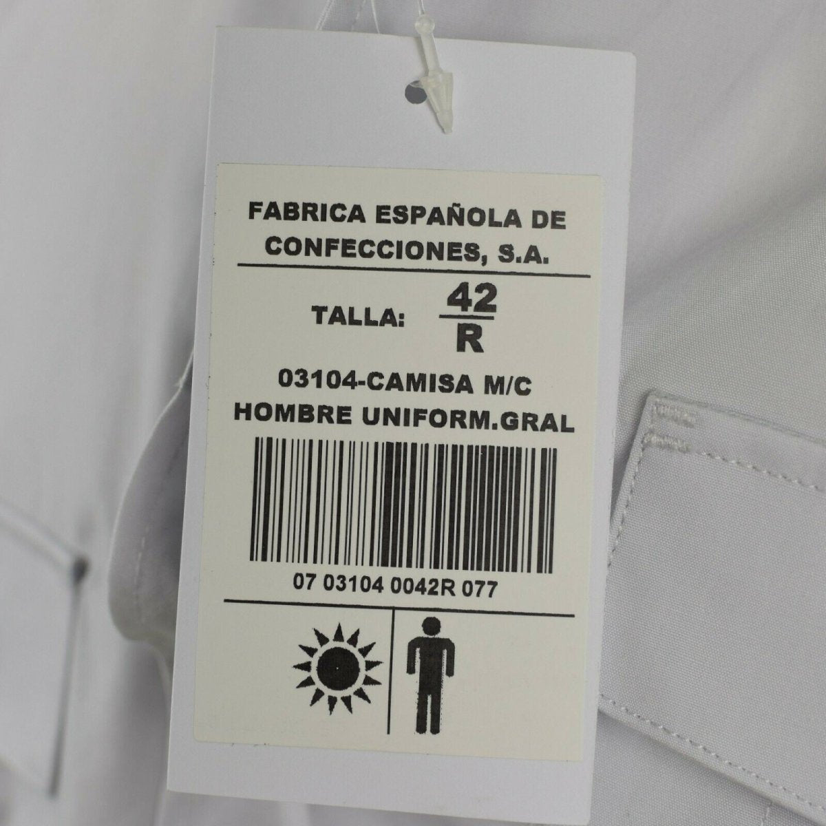 Genuine Spanish Police shirt grey military short sleeves shirts NEW