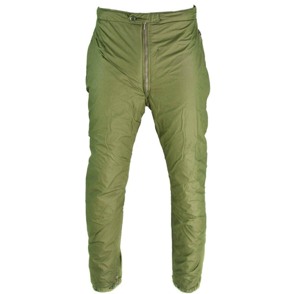 Genuine Swedish army pants insulated OD green Thermal trousers cold weather - GoMilitar