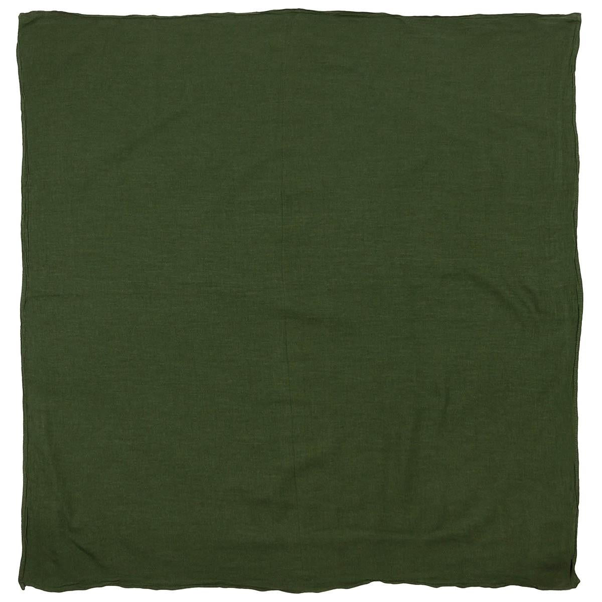 Genuine Swedish military bandana scarf 80x80cm green lightweight breathable NEW