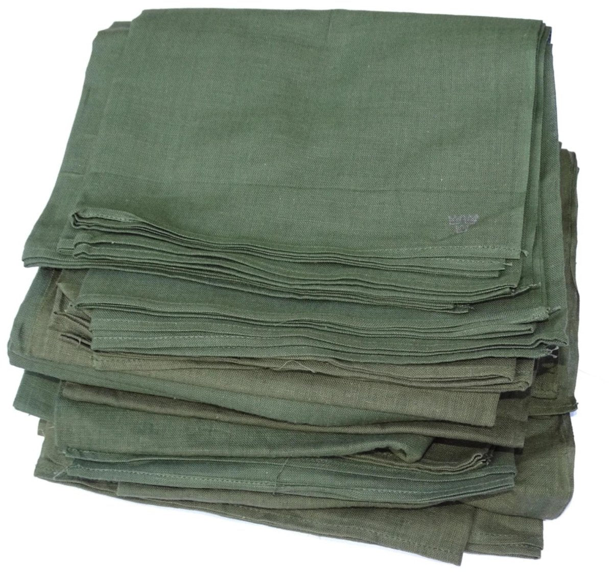 Genuine Swedish military bandana scarf 80x80cm green lightweight breathable NEW