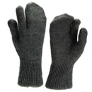 Genuine Swiss army military gloves Liners wool warmers trigger mittens military - GoMilitar