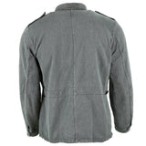 Genuine Swiss army work jacket denim military jacket grey vintage surplus