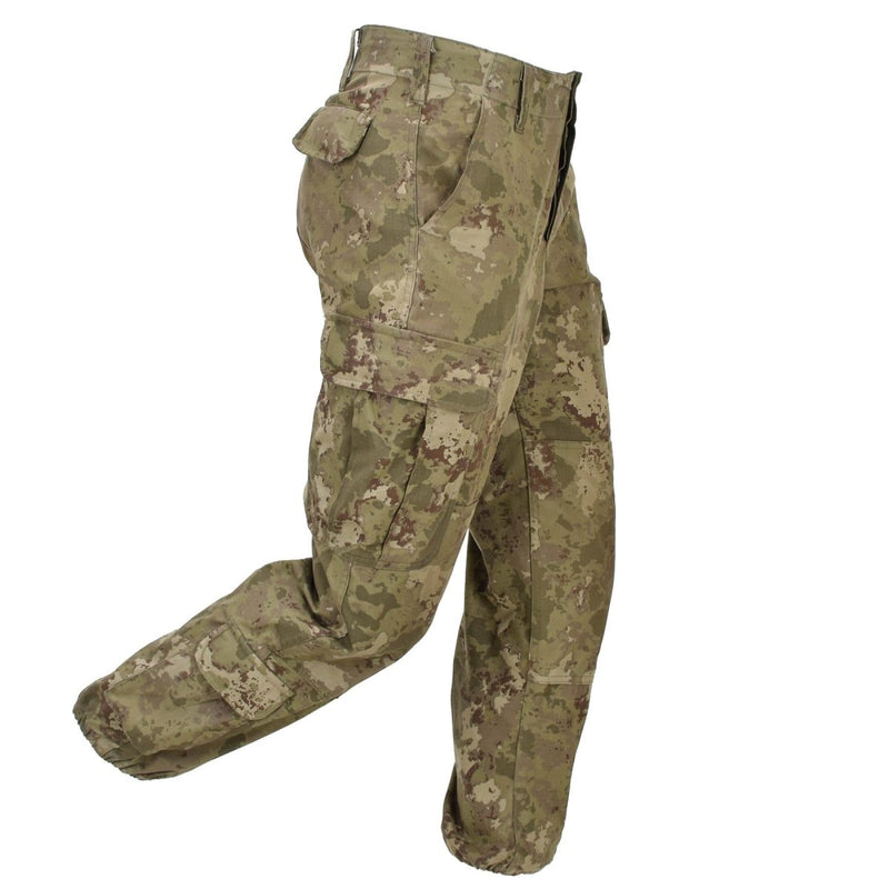 Genuine Turkish Military AG18 Field Pants RipStop Elasticated Ankles M2021 Camo