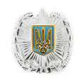 Genuine Ukrainian Police forces hat insignia Ukraine policeman officer cap badge