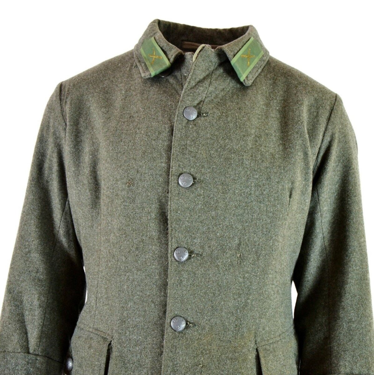 Genuine WWII vintage Swedish army wool uniform jacket M39 1940's military Grey