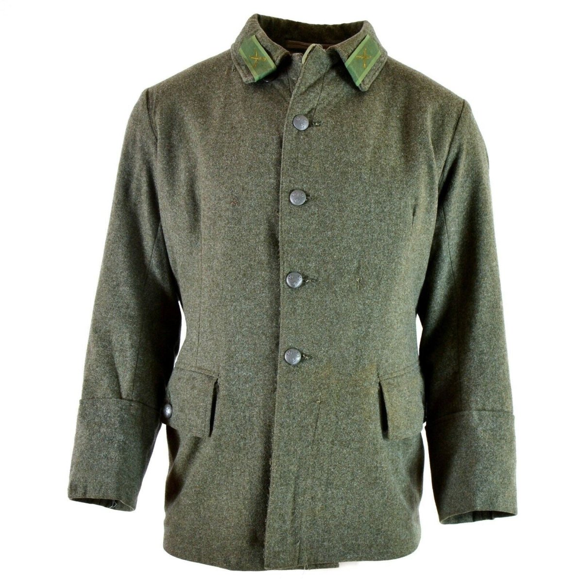 Genuine WWII vintage Swedish army wool uniform jacket M39 1940's military Grey