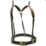 German army Y-strap suspenders belt webbing set system tactical harness pack kit