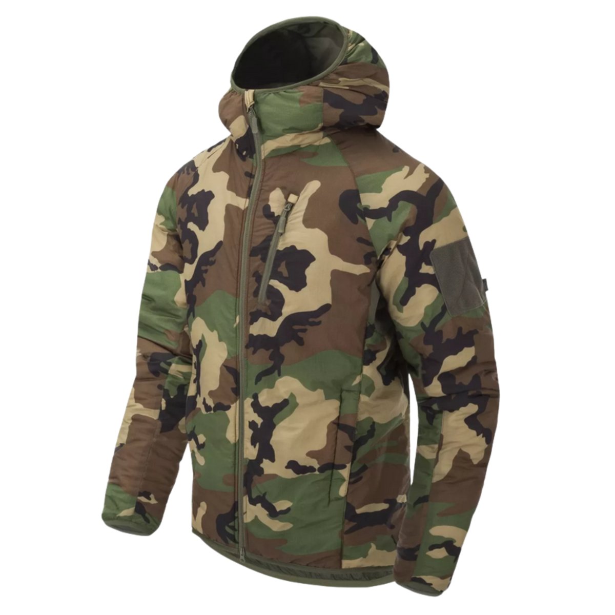 Windpack Helikon-Tex Wolfhound Hoodie Jacket Nylon Windpack Insulated Woodland ...